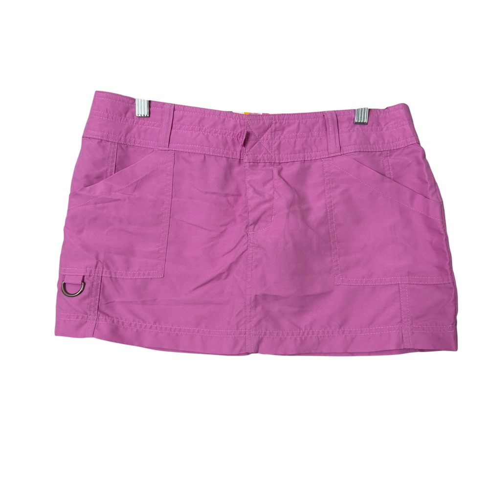 Roxy Y2K Cargo Mini Skirt Womens 11 Pink Micro Low Rise Surf Beach